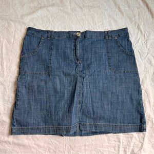 Karen Scott Women’s Jean Skirt Shorts Skort Size 16